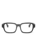 Alain Mikli rhombus-pattern acetate glasses - Black