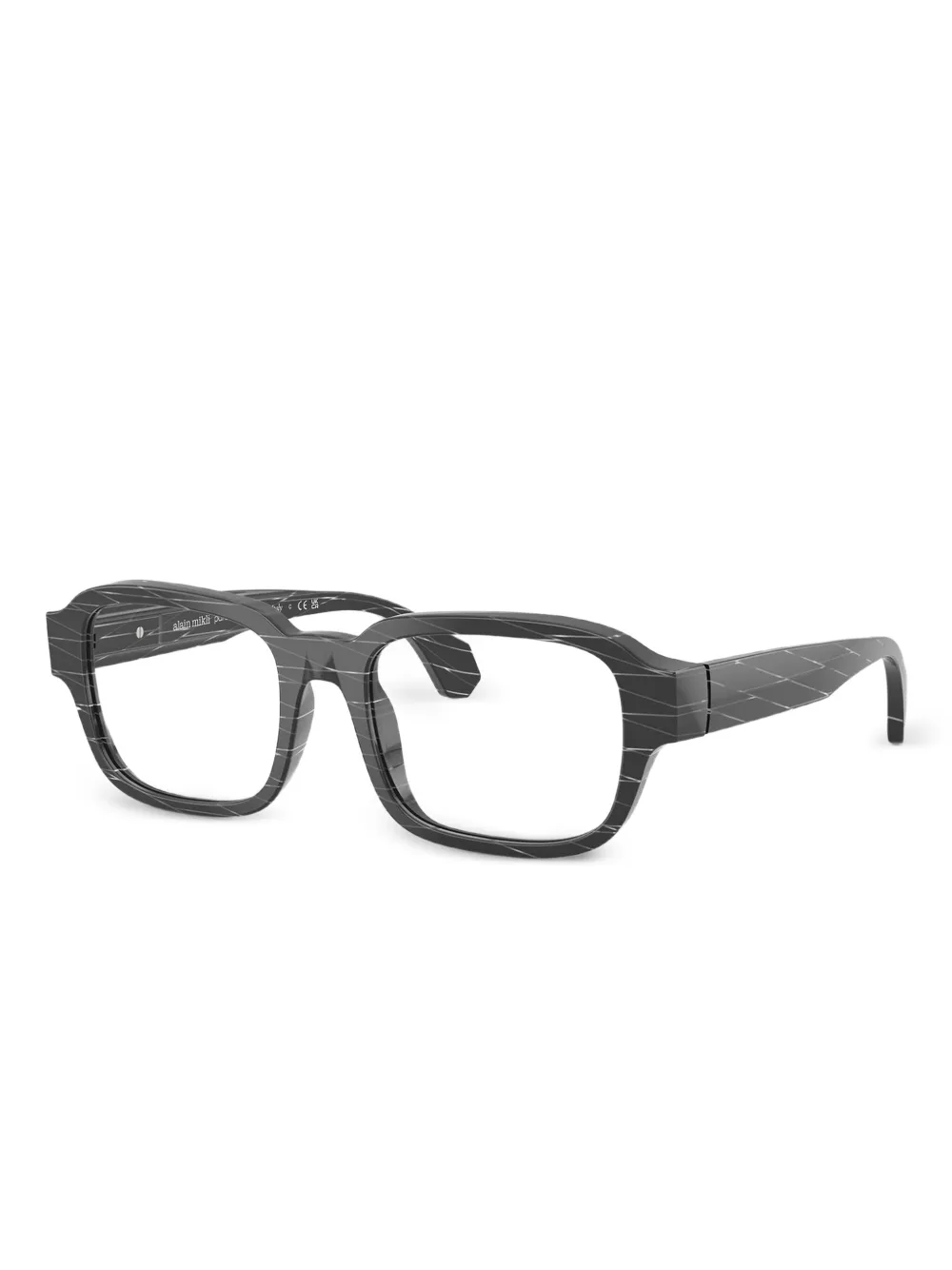 Alain Mikli rhombus-pattern acetate glasses | Men | Image 2