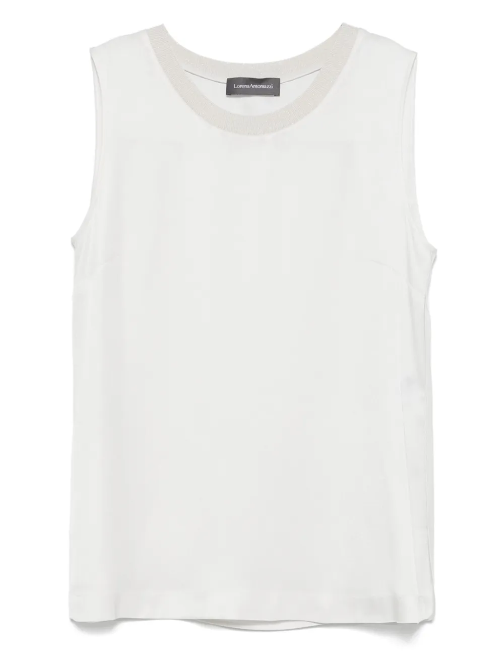 Lorena Antoniazzi satin tank top | Grey | Image 1