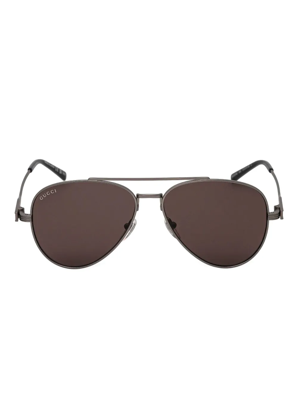 Gucci Eyewear Zonnebril met piloten montuur Zilver