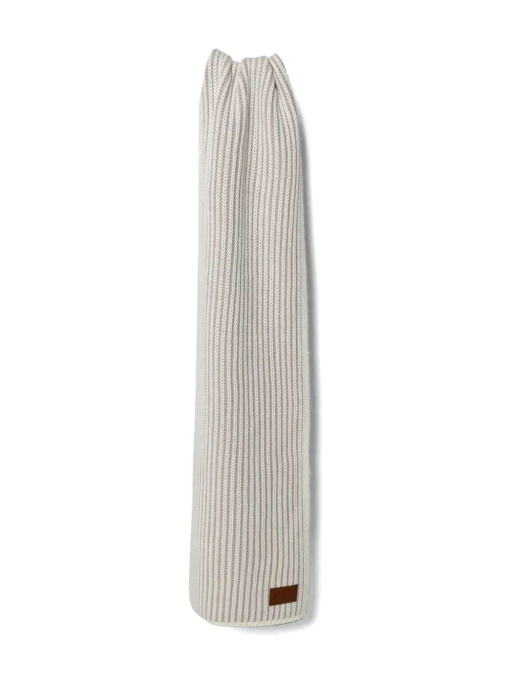 ribbed-knit scarf