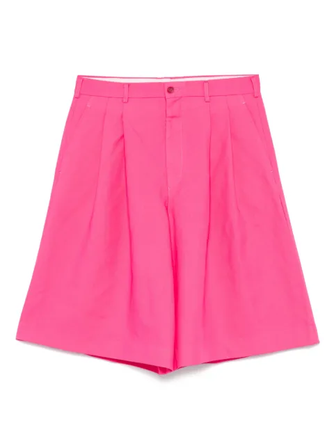 Comme des Garçons Homme Plus shorts con detalle de pinzas
