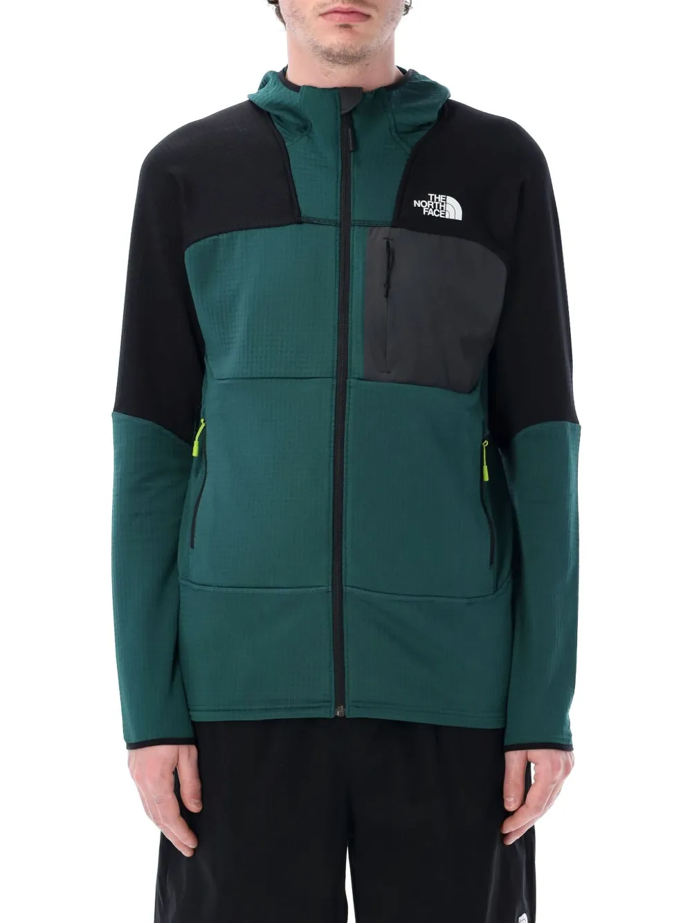 The North Face logo-print hoodie - Verde