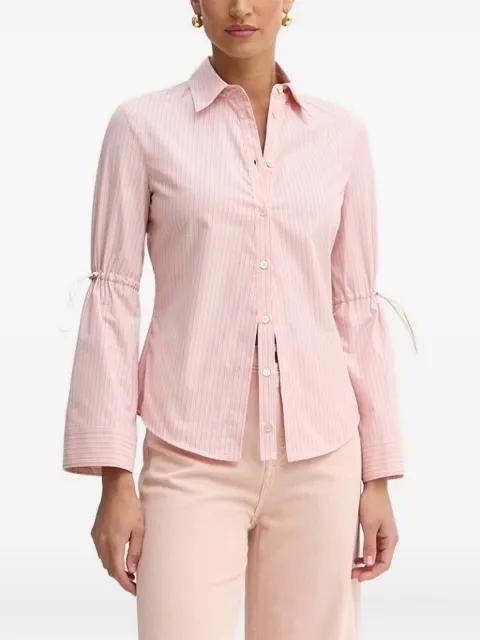 PINKO pinstriped tie-cuff shirt