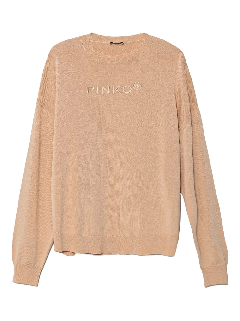 Pinko Kids logo-embroidered crew-neck sweater | Neutrals | Image 1
