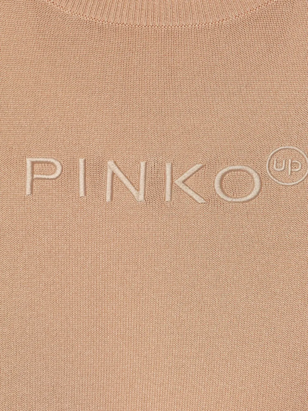 Pinko Kids Sweater met geborduurd logo Beige