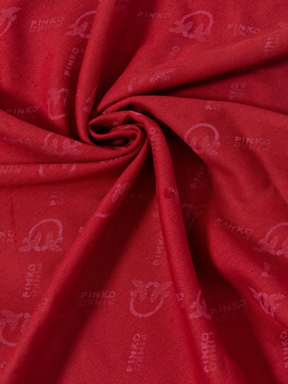 PINKO Sjaal met logo-jacquard Rood