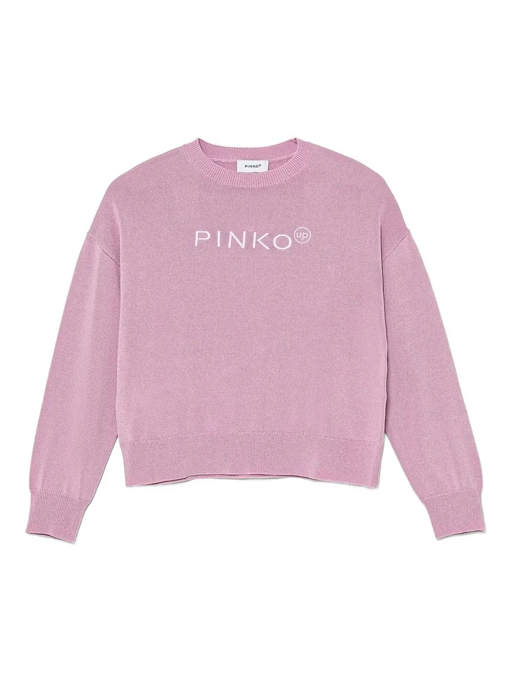 Pinko Kids logo-embroidered sweater | Pink | Image 1
