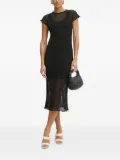 PINKO mesh midi dress - Black