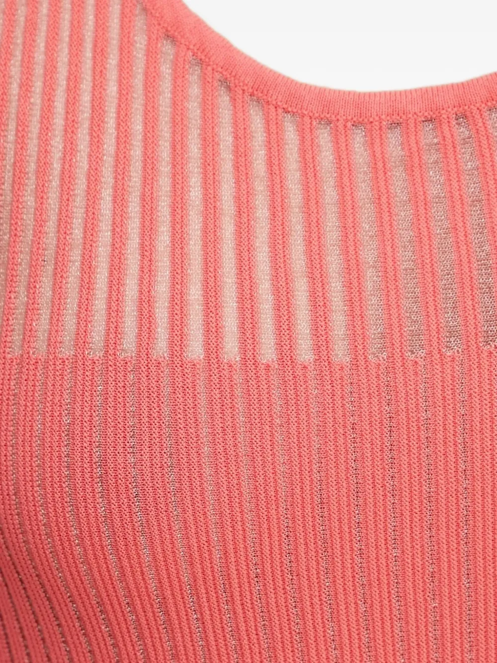 PINKO ribbed-pleated midi dress Roze