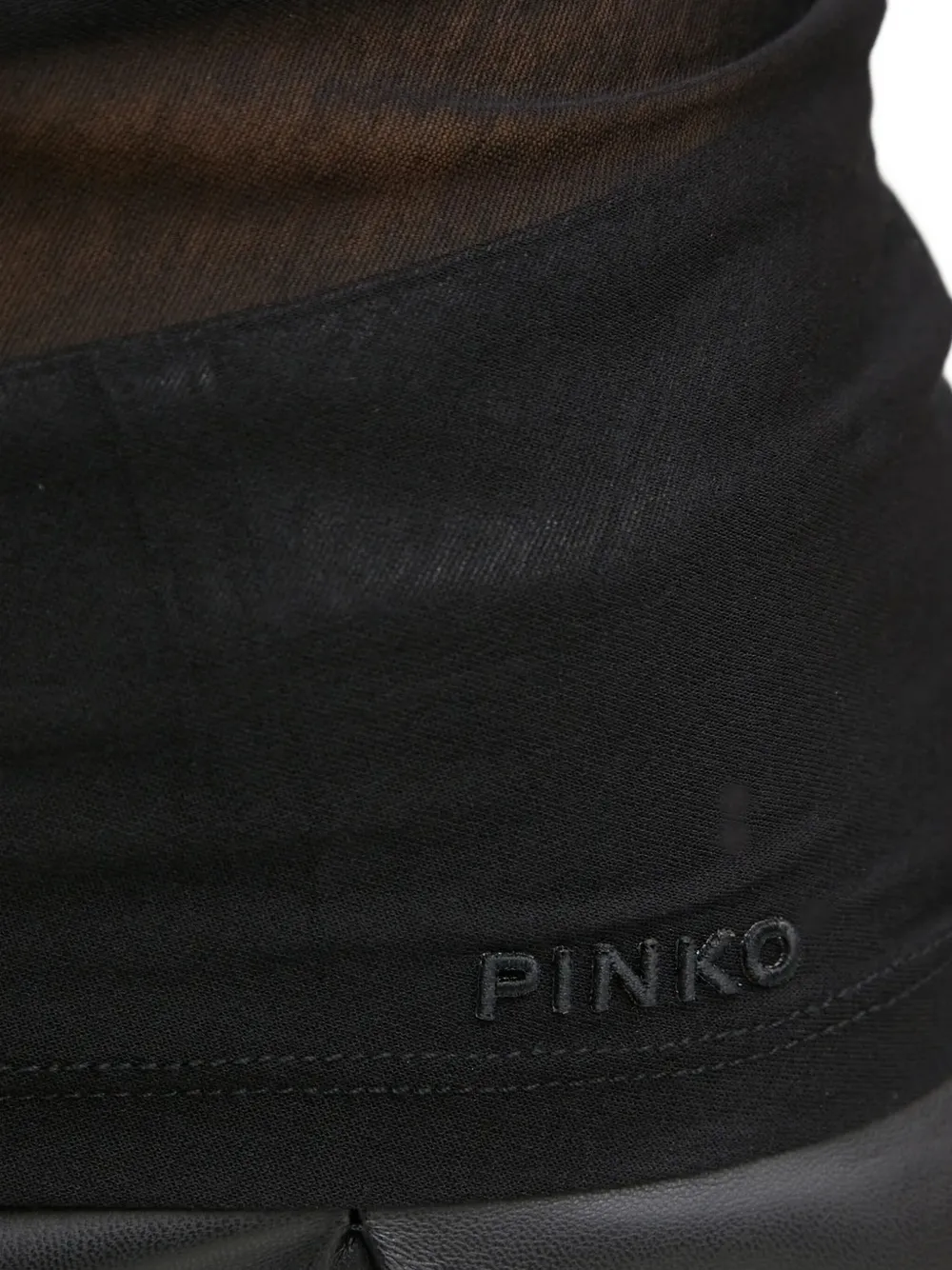 PINKO Doorzichtig T-shirt Zwart
