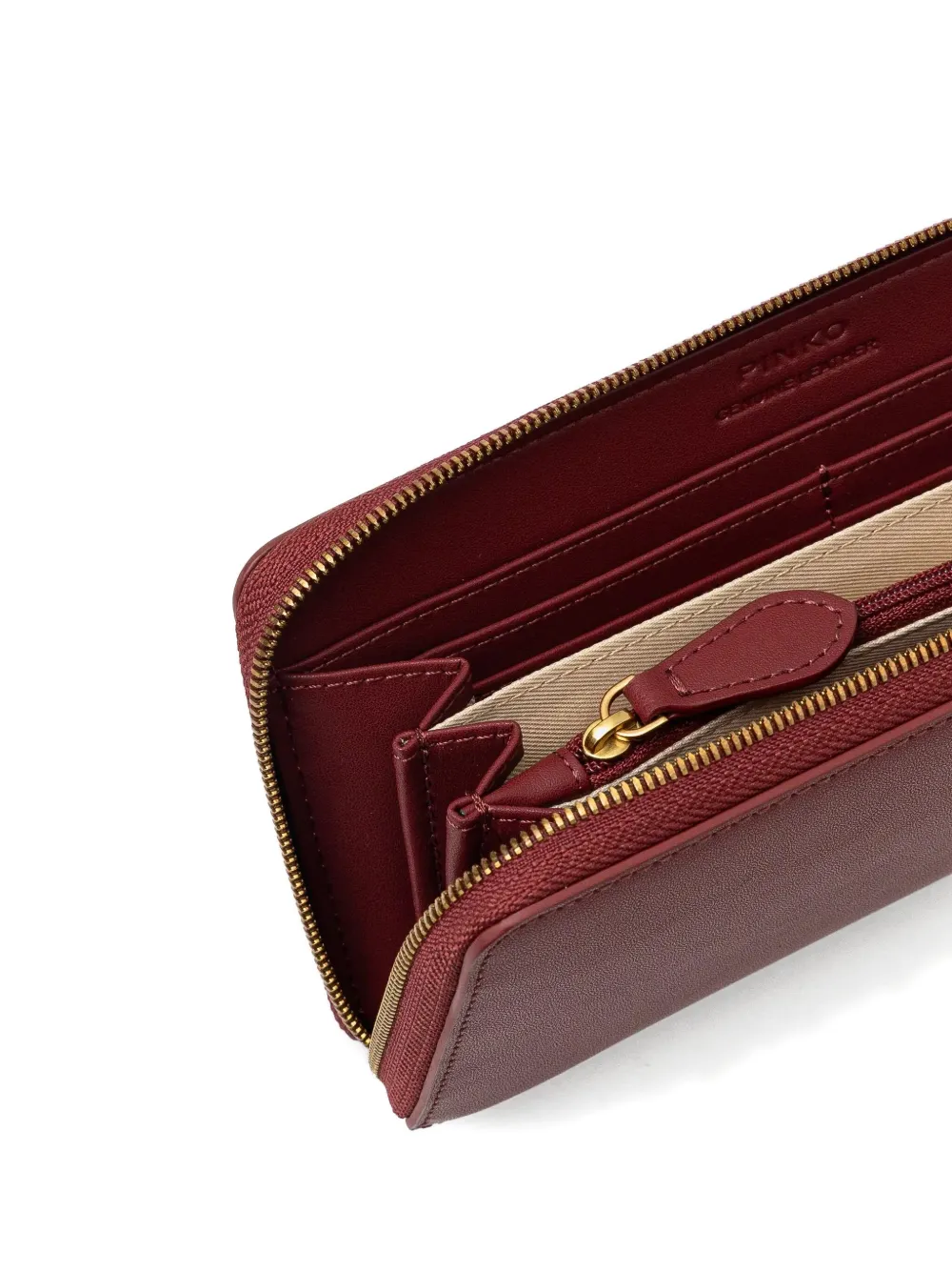 PINKO Leren portemonnee Rood