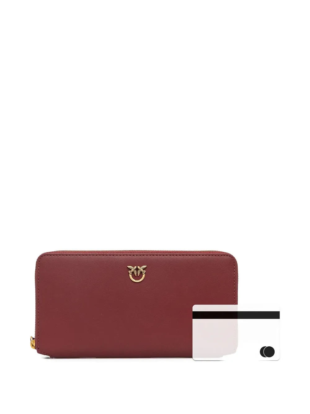 PINKO Leren portemonnee Rood