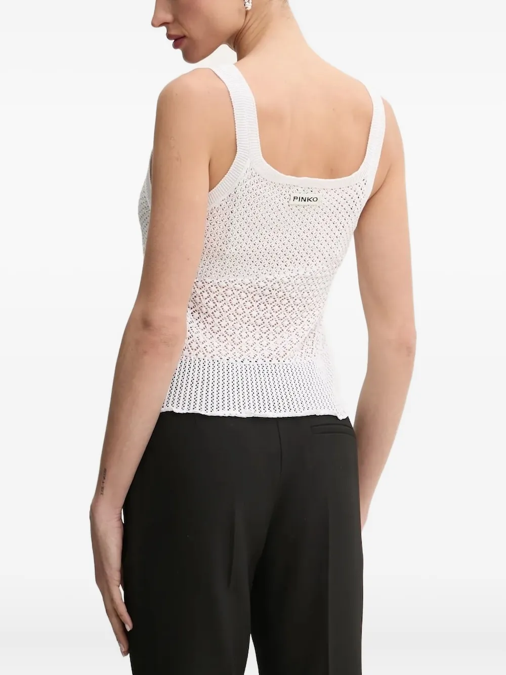 PINKO open-knit scallop-hem top | Vests & Tank Tops | Image 2