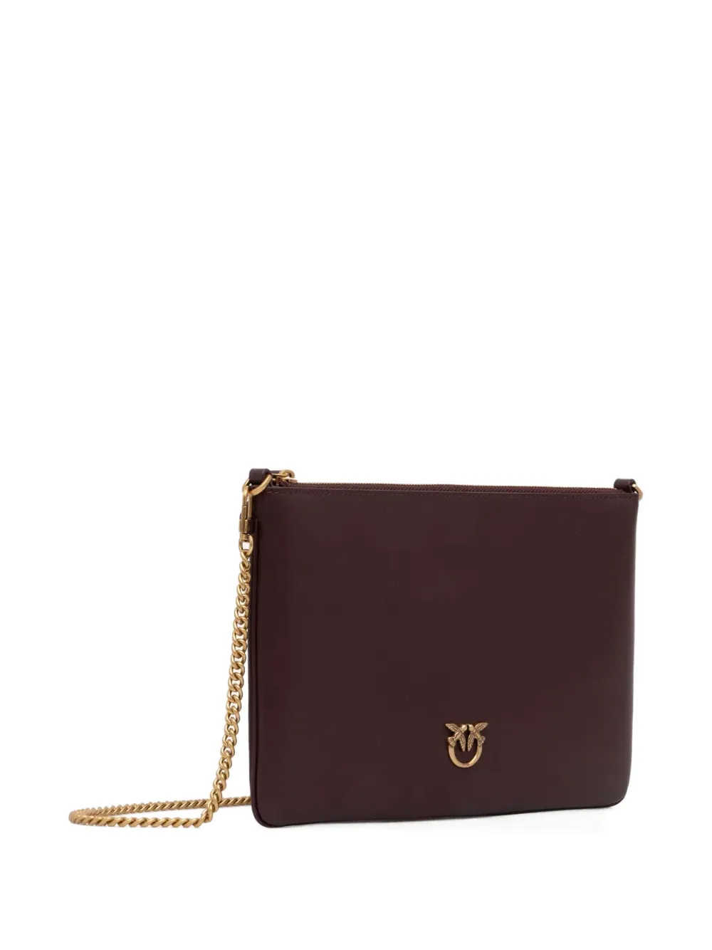 PINKO Leren crossbodytas Rood