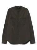 Andrea Ya'aqov mock-neck shirt - Brown