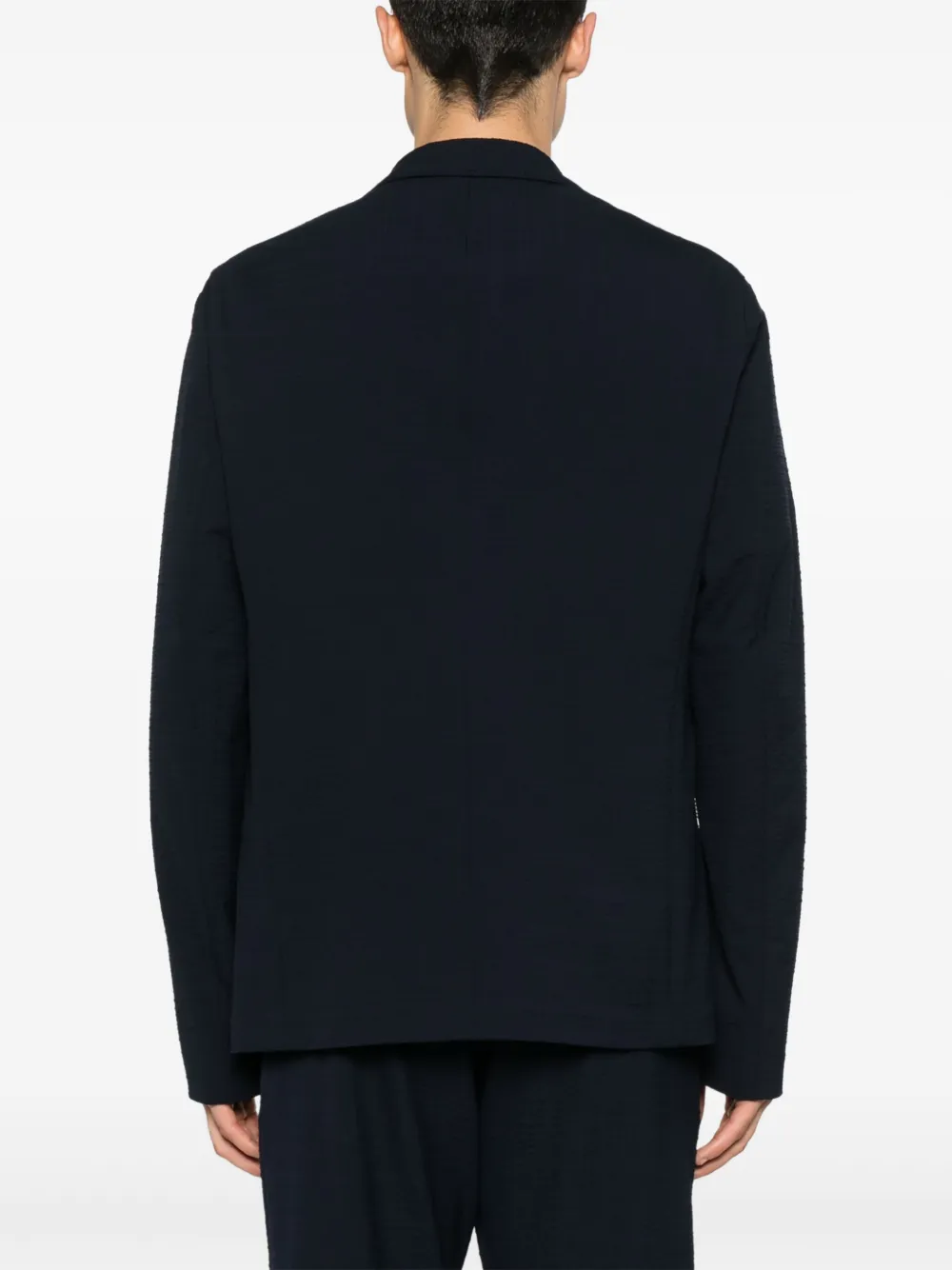 Emporio Armani Blazer met enkele rij knopen Blauw