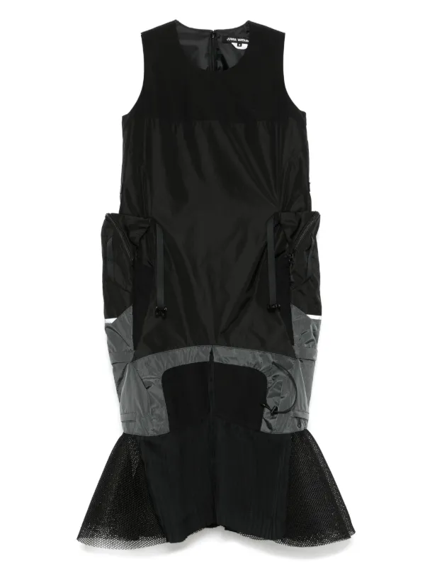 Junya Watanabe Panelled Midi Dress in Black
