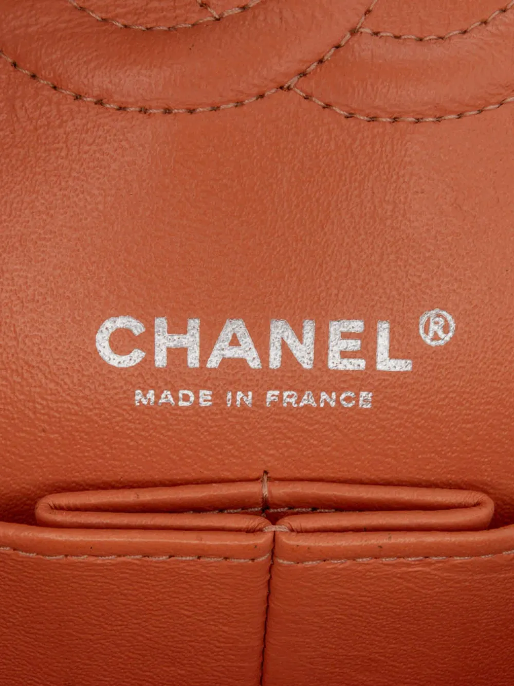 CHANEL Pre-owned 2012-2013 Medium Classic Caviar Double Flap Shoulder Bag In Orange