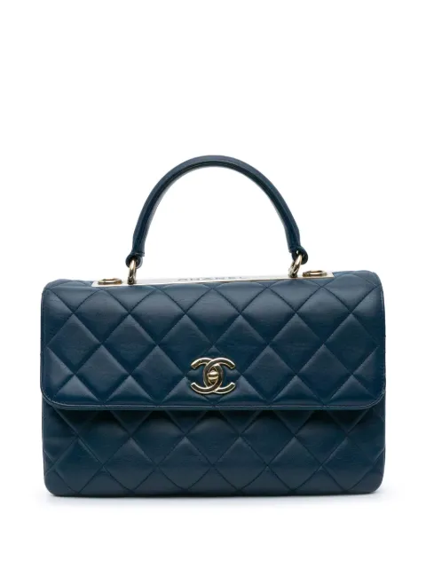 CHANEL Pre-Owned sac à main Trendy CC Flap médium en peau d'agneau (2017-2018)