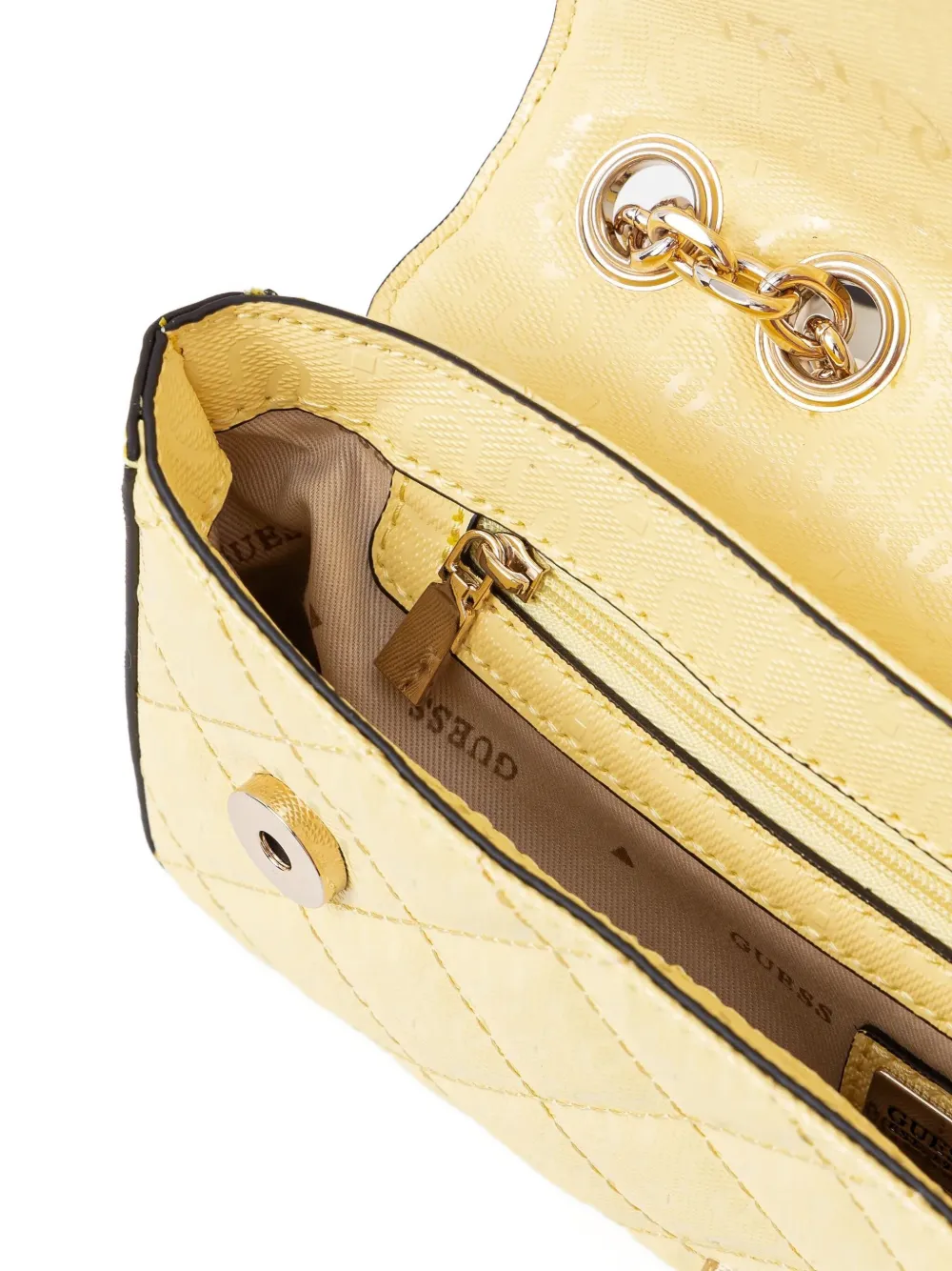 Guess Usa Bessey 4g Shoulder Bag In Yellow