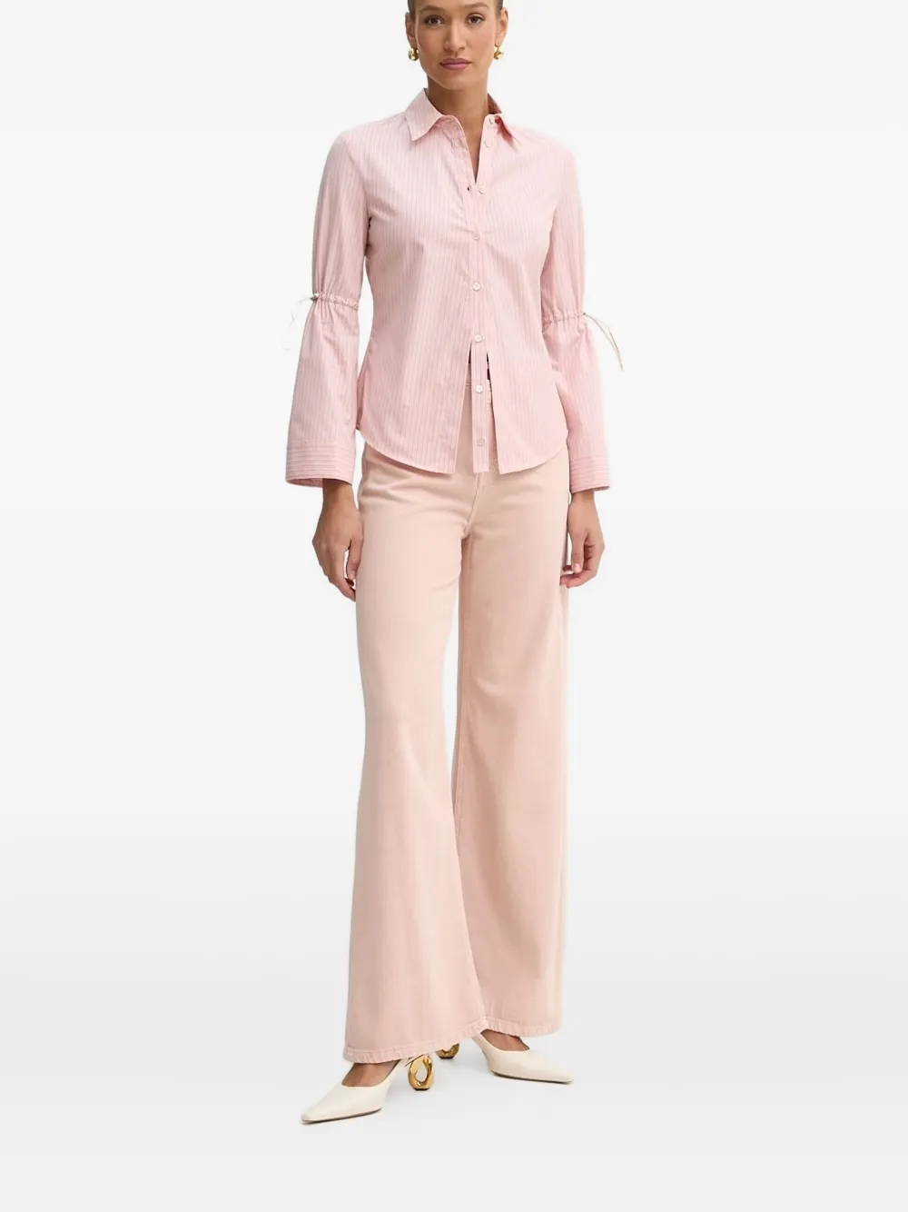 GUESS USA logo-patch jeans - Rosa