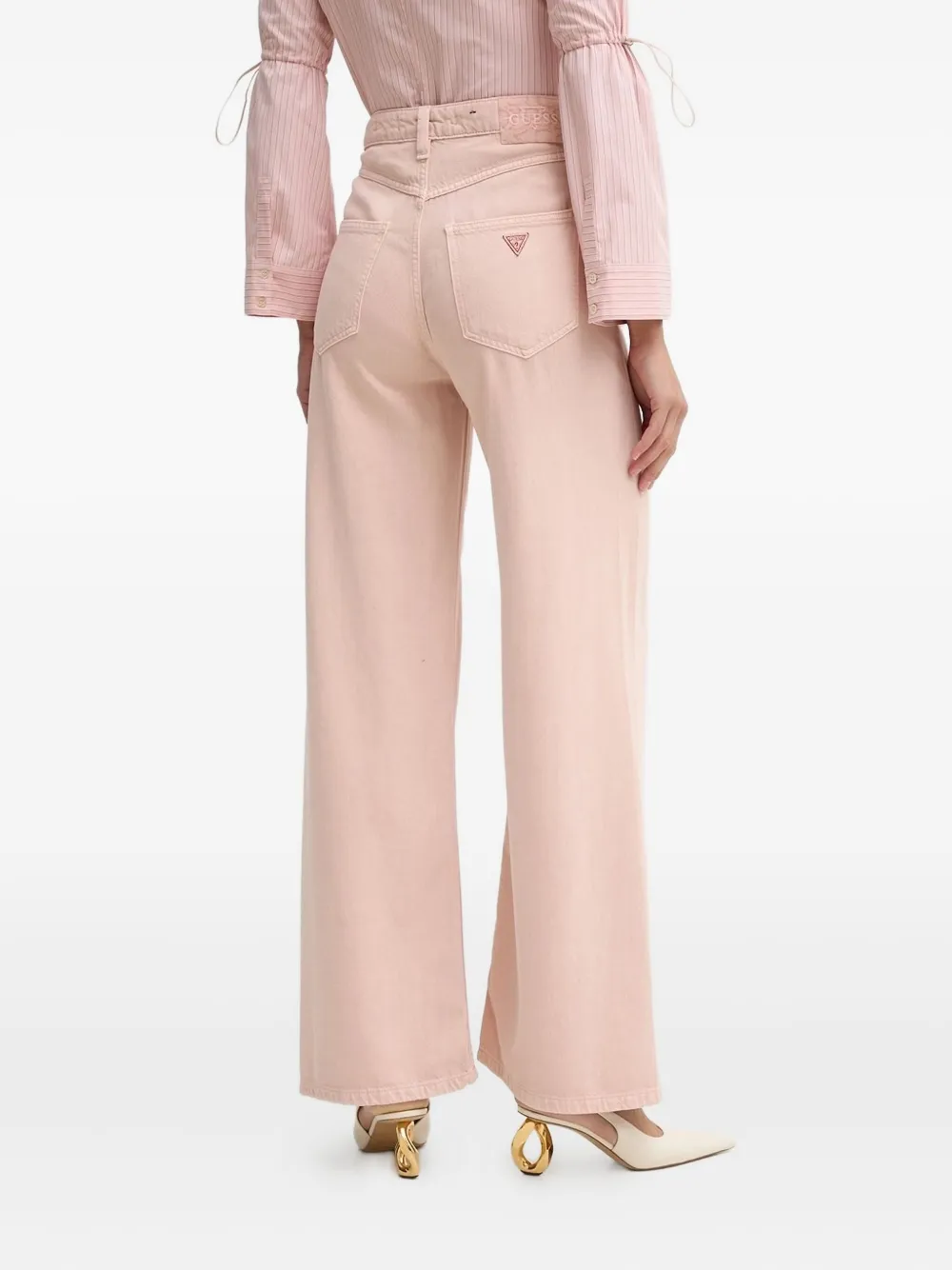 GUESS USA Jeans met logopatch - Roze