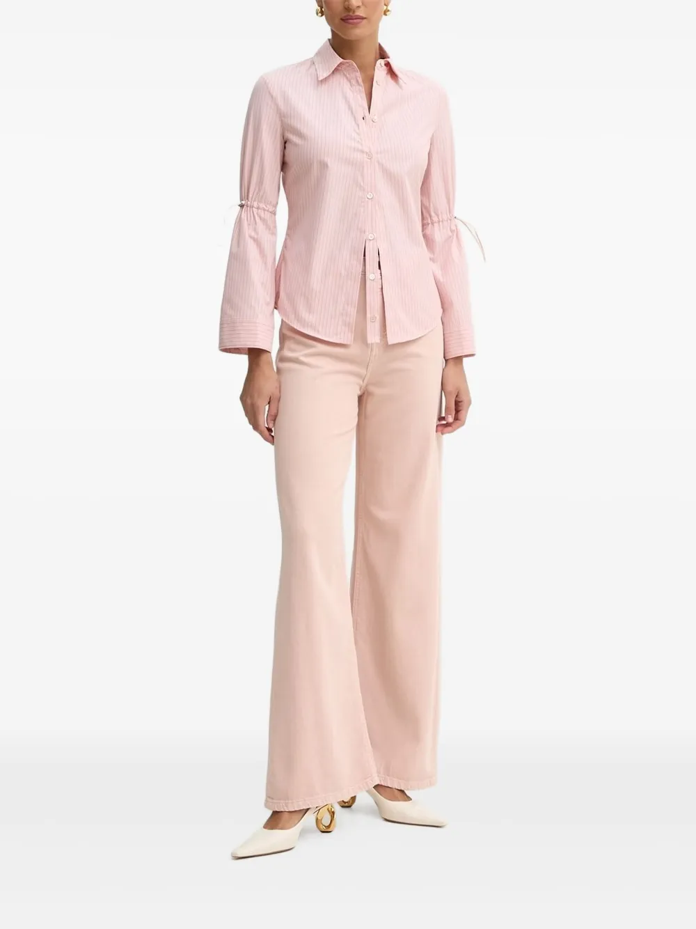 GUESS USA logo-patch jeans | Pink | Image 1