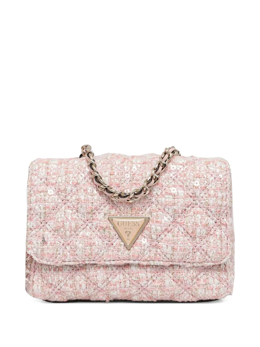 GUESS USA Giully kleine crossbodytas Roze