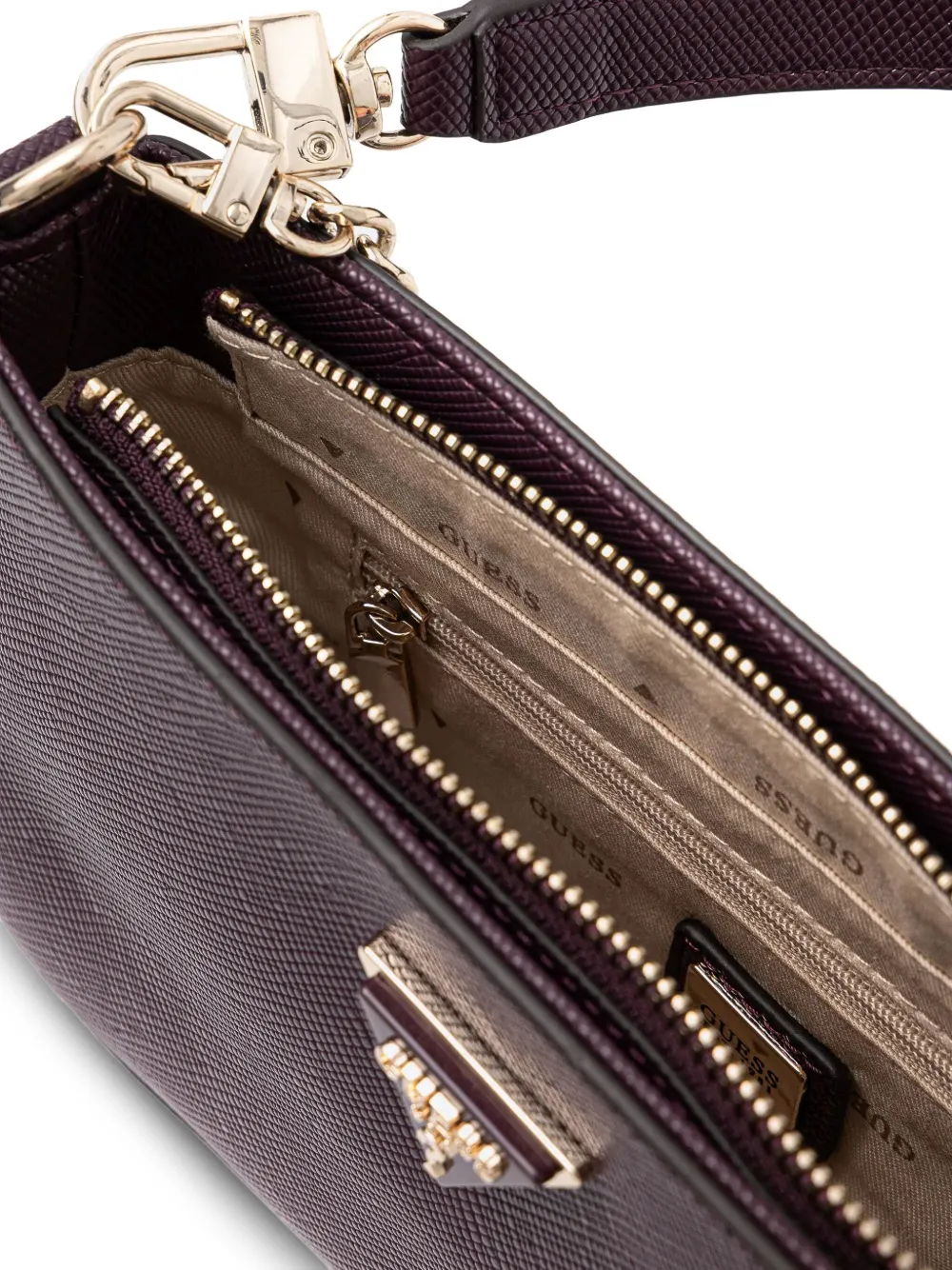 Guess Usa Noelle Shoulder Bag In Purple