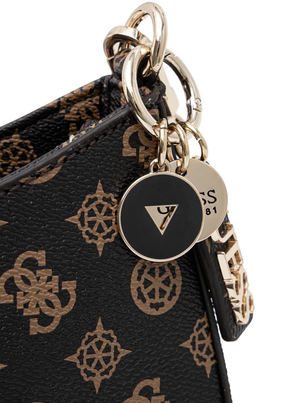 GUESS USA Noelle 4G schoudertas Zwart