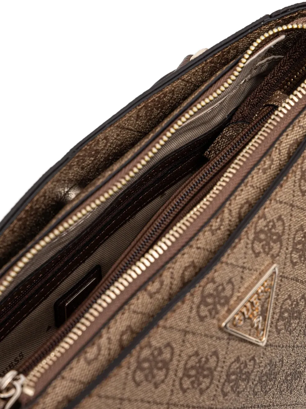 GUESS USA Noelle 4G schoudertas Beige