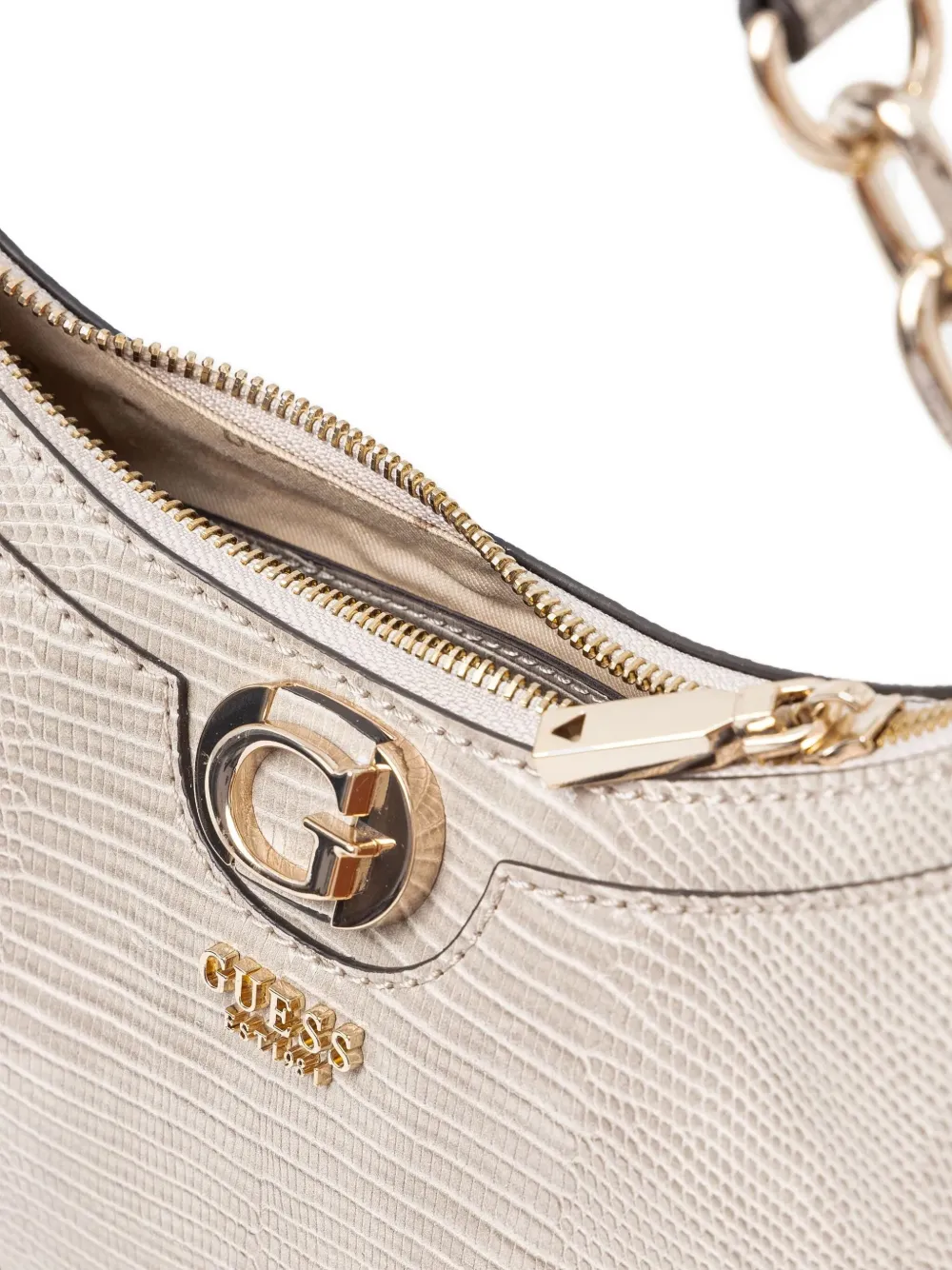 GUESS USA Orlina schoudertas Beige