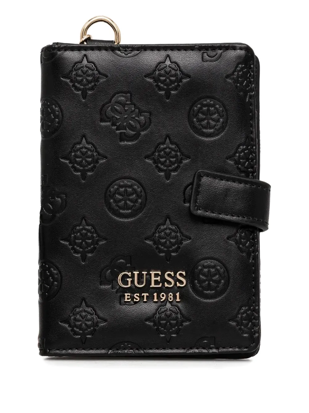 GUESS USA طقم غطاء جواز سفر وشارة شنطة سفر بنقش شعار الماركة | Image 2