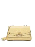 GUESS USA crocodile-effect satchel bag - Yellow