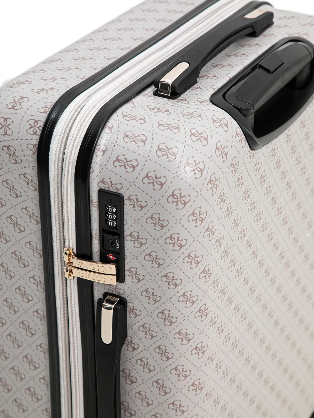 Guess Usa Valise Suitcase In Neutrals