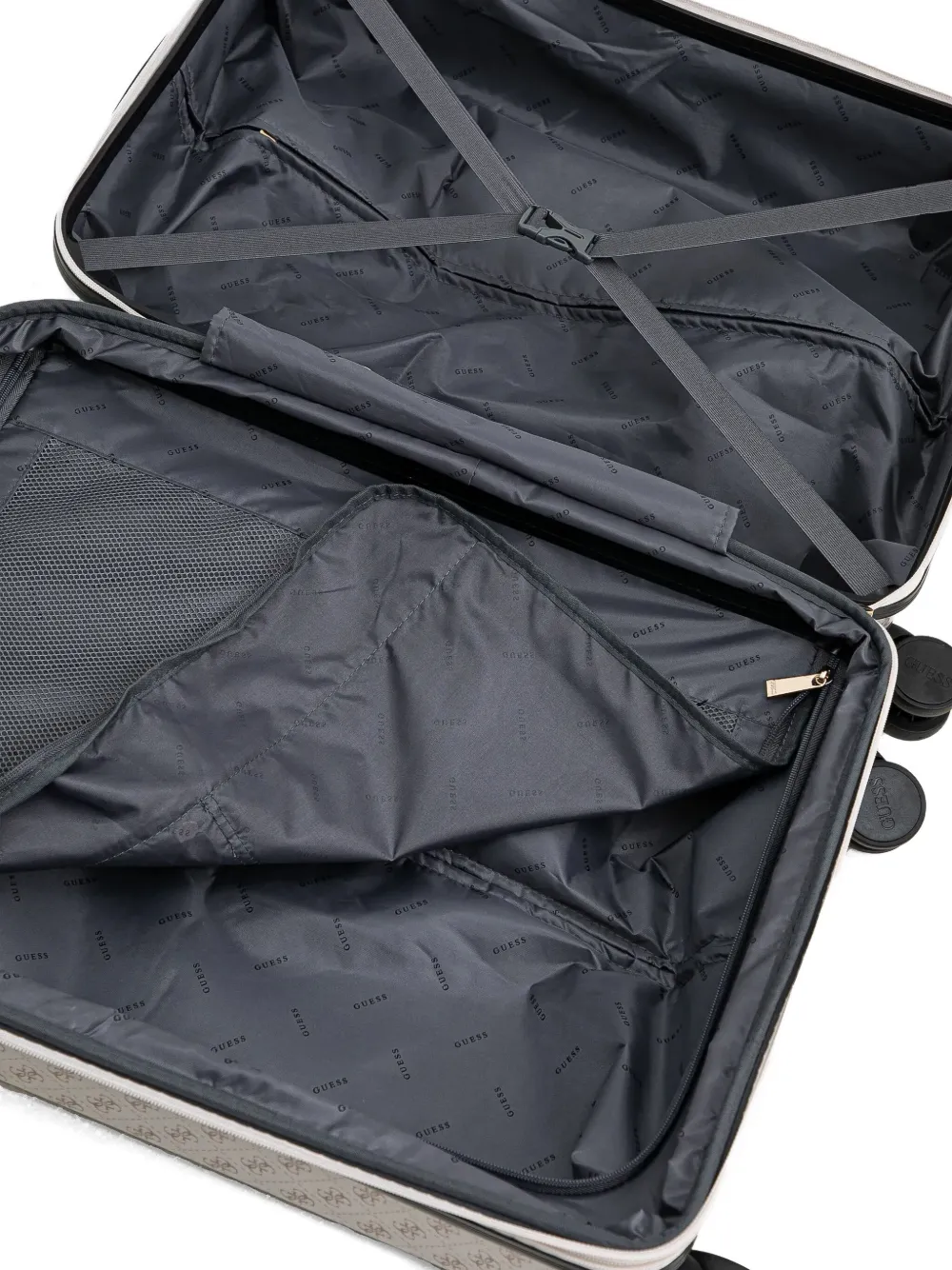 Guess Usa Valise Suitcase In Neutrals
