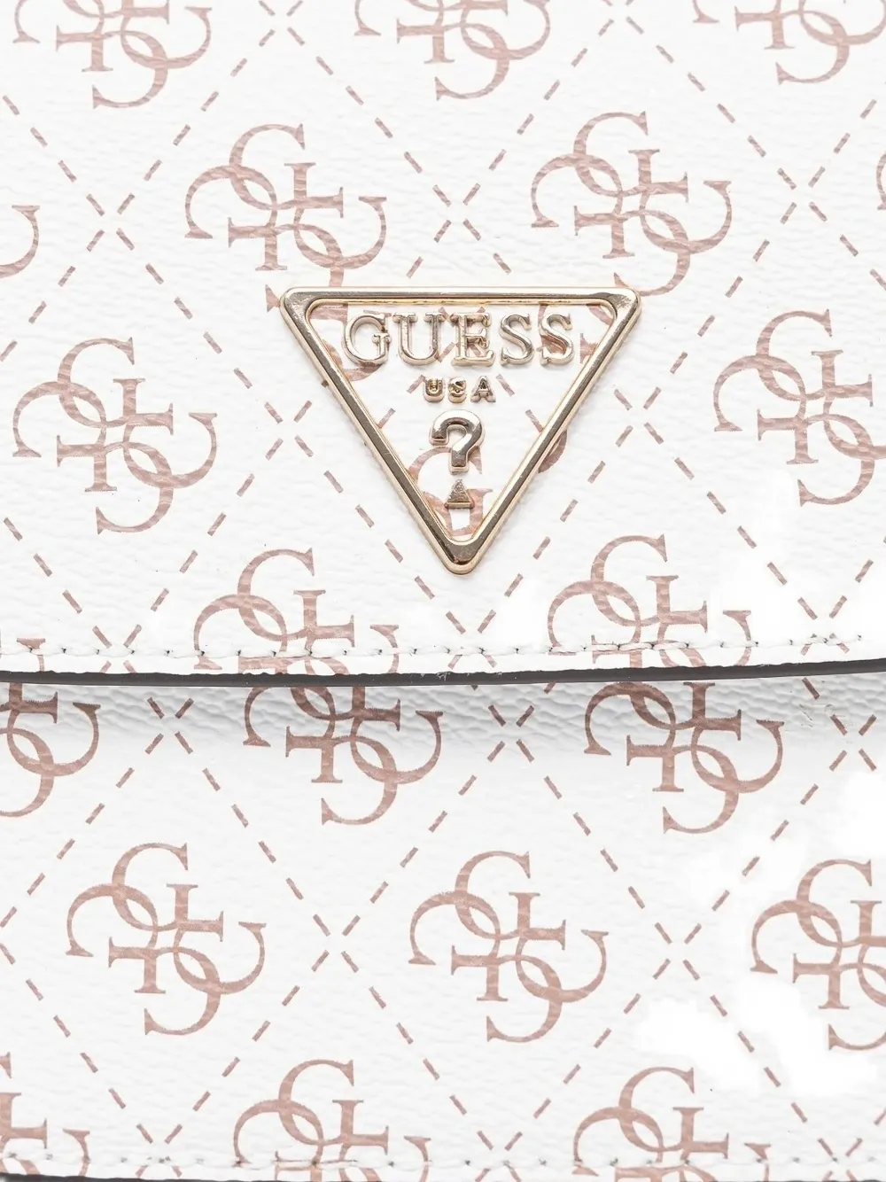 GUESS USA Crossbodytas met logoplakkaat Wit