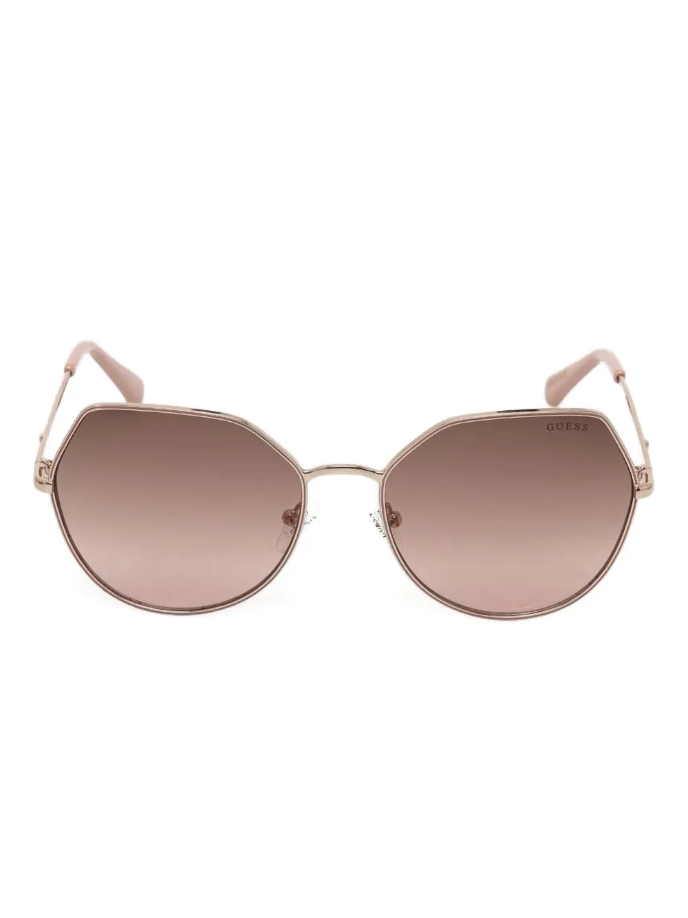 GUESS EYEWEAR オクタゴナルフレーム サングラス - ピンク GUESS EYEWEAR オクタゴナルフレーム サングラス - ピンク