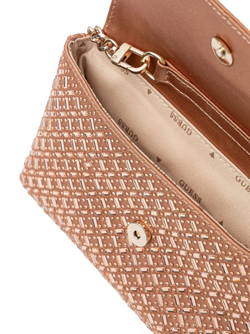 GUESS USA Zalina clutch Bruin