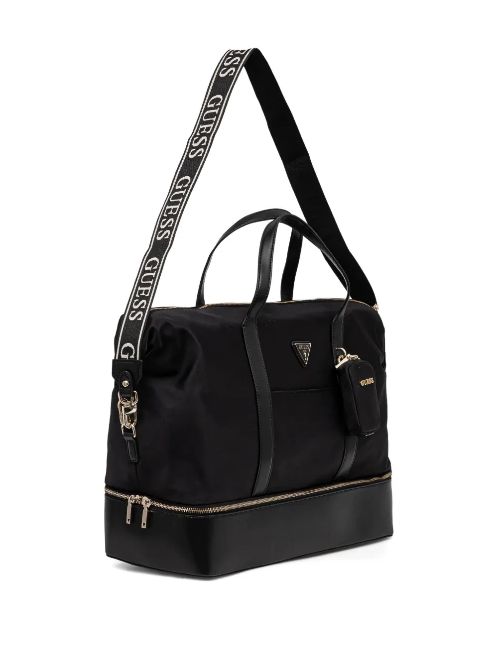 GUESS USA Reistas met logoplakkaat Zwart
