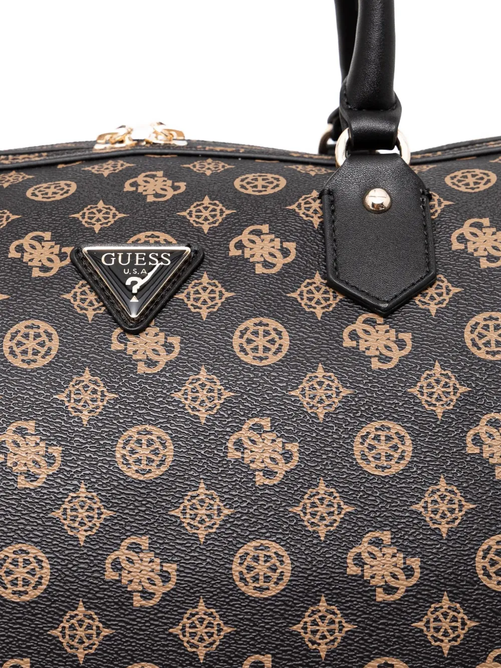 GUESS USA Wilder 4G reistas met Peony-logo Bruin