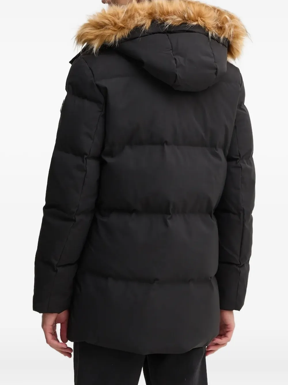 GUESS USA Gewatteerde jas met capuchon Zwart