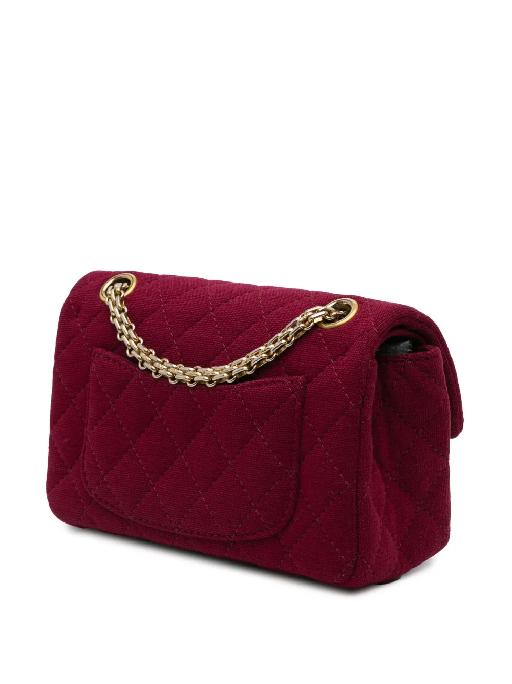 CHANEL Pre-Owned 2012-2013 mini 2.55 Reissue Double Flap Schultertasche aus gestepptem Jersey | Pre-owned & Archive | Image 2