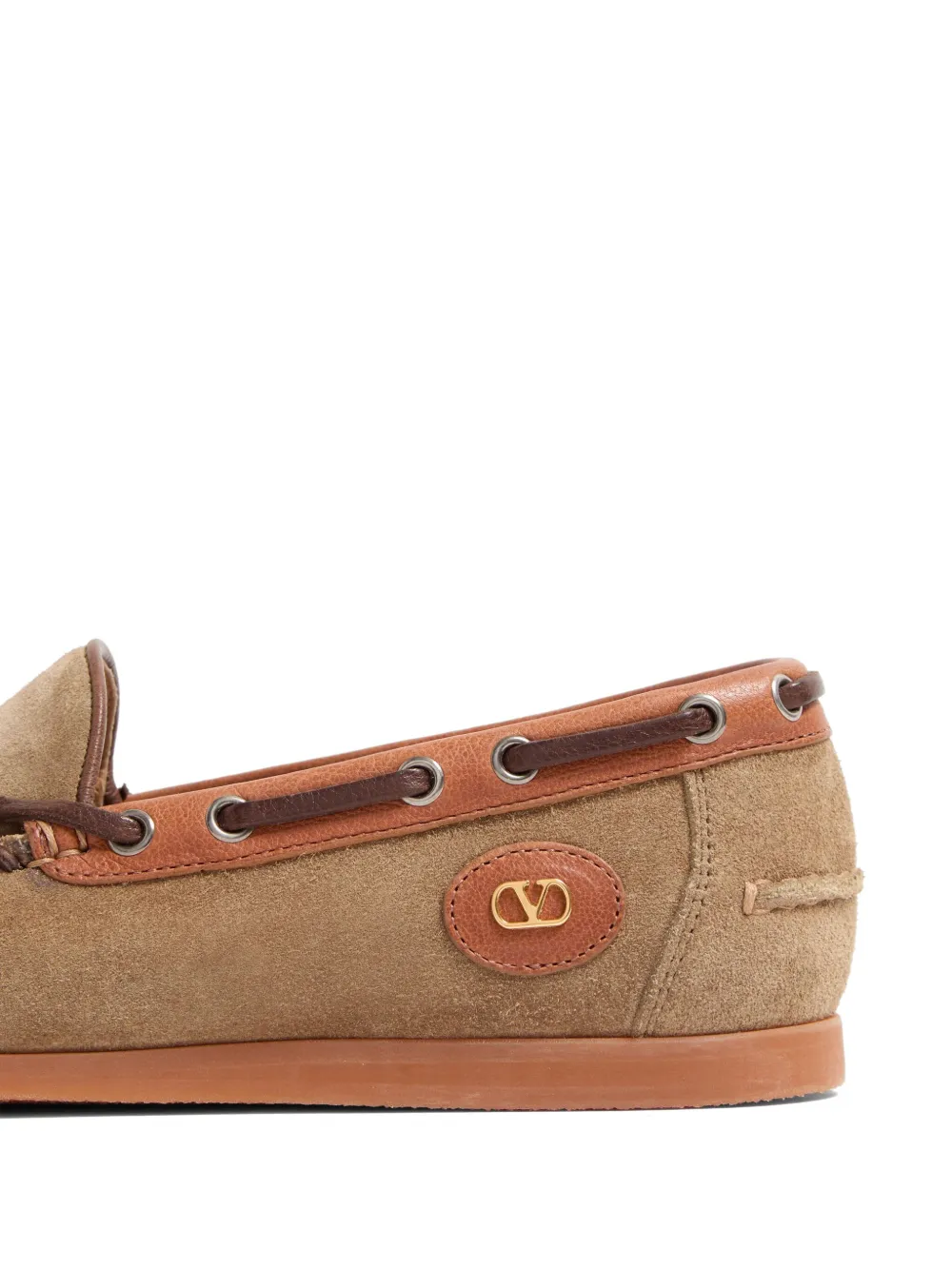 Valentino Garavani Palm Avenue Boat Shoes | Brown | FARFETCH