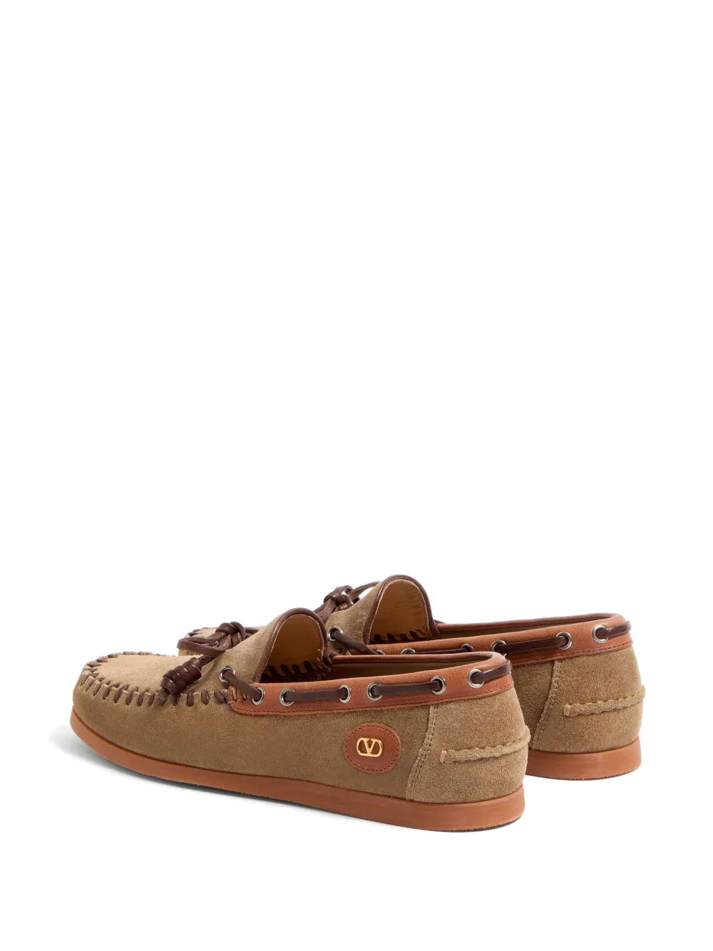 Valentino Garavani Palm Avenue boat shoes Brown