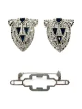 Jennifer Gibson Jewellery 1940s Coro dress clip - Silver