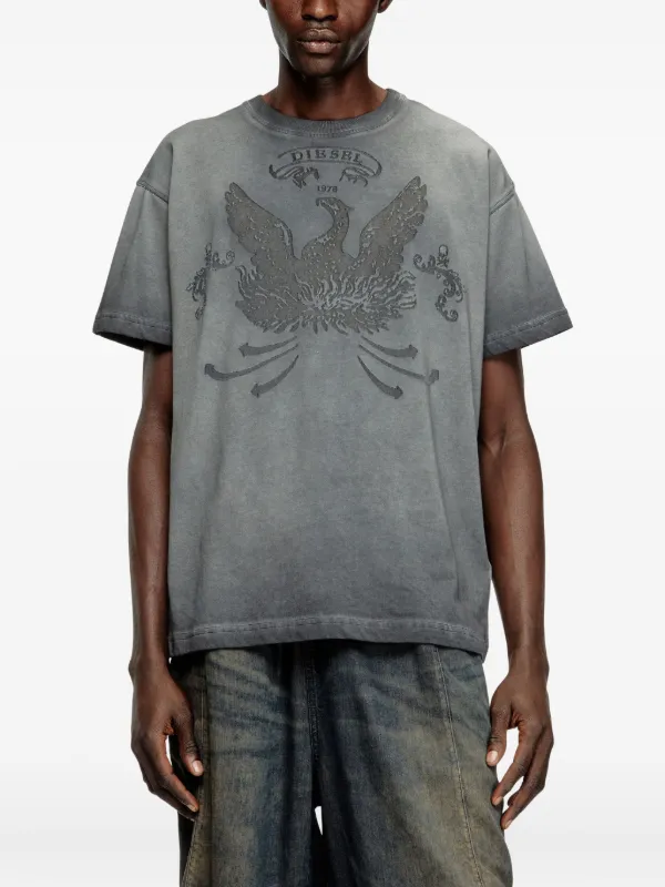 Diesel T-Norm-T9 T-shirt | Grey | FARFETCH UZ