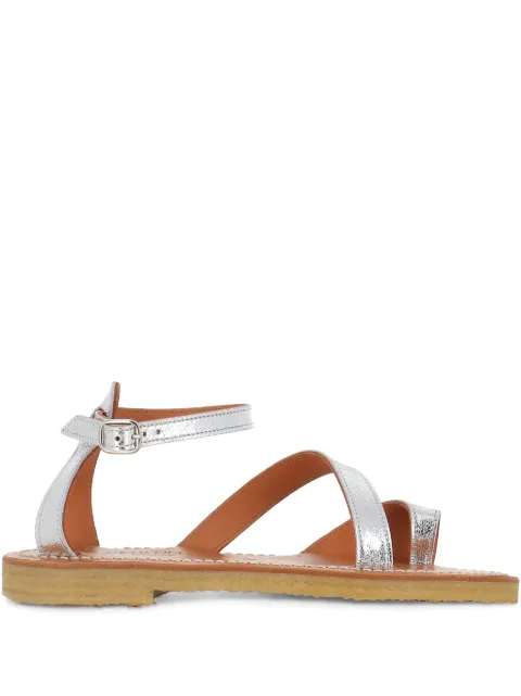 K. Jacques Anaelle metallic strappy sandals