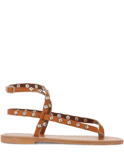 K. Jacques Deltapyr studded flat sandals